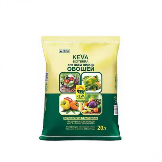 Биопочвогрунт для всех видов овощей "Keva Bioterra" 20л