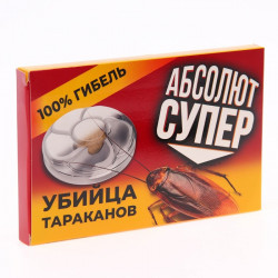 Хим. препарат "Абсолют приманка Супер от тараканов" 6 дисков-контейнеров в коробке АПС6
