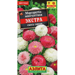 Семена "Цветы Маргаритка Экстра Смесь сортов"  0,05г Аэлита (двухлетняя)