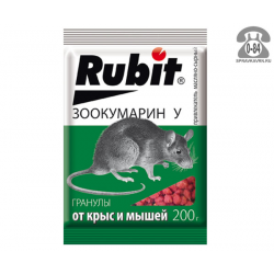 Хим. препарат "Рубит зоокумарин+У" масло-сыр гранулы 200г Ф