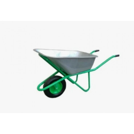 Тачка строительная 1 колесо MWP зелен. 200кг/110л/0,7мм PU 16" 4,00х8х12мм