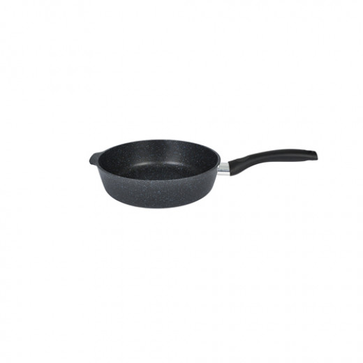 Сковорода 160мм Kukmara Granit (black) глубокая с ручкой сггч160а
