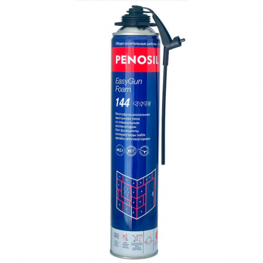 Пена монтажная "PENOSIL EasyGun All Seaso 144" проф. всесезонная с адаптером
