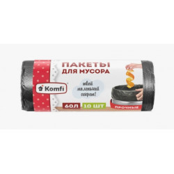 Пакет мусорный ПНД Komfi 60л 10шт MUSM6010